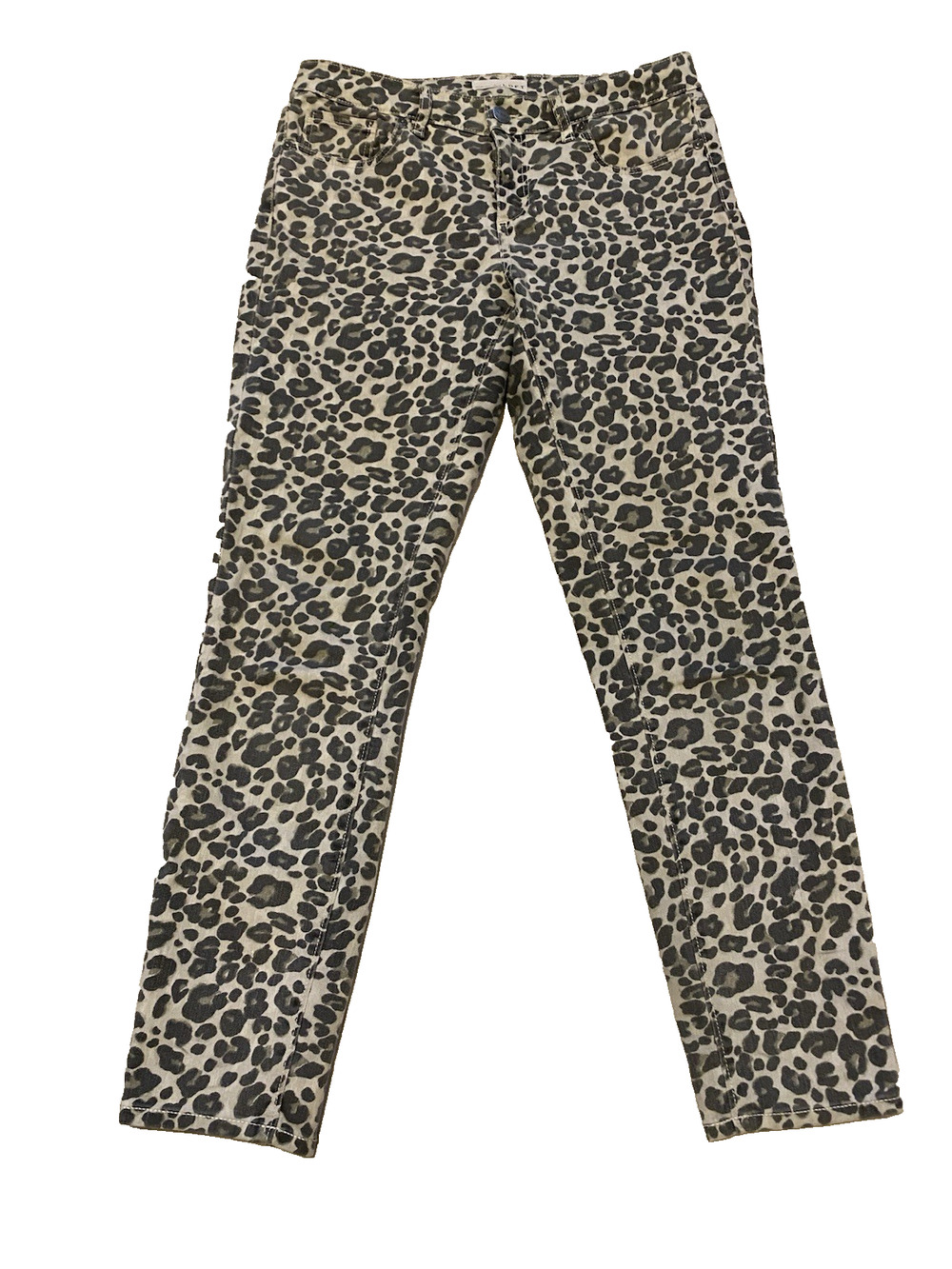 Loft Made and Loved Womens Modern Skinny Pants Size 2 Cheetah Jeans Mob Wife
